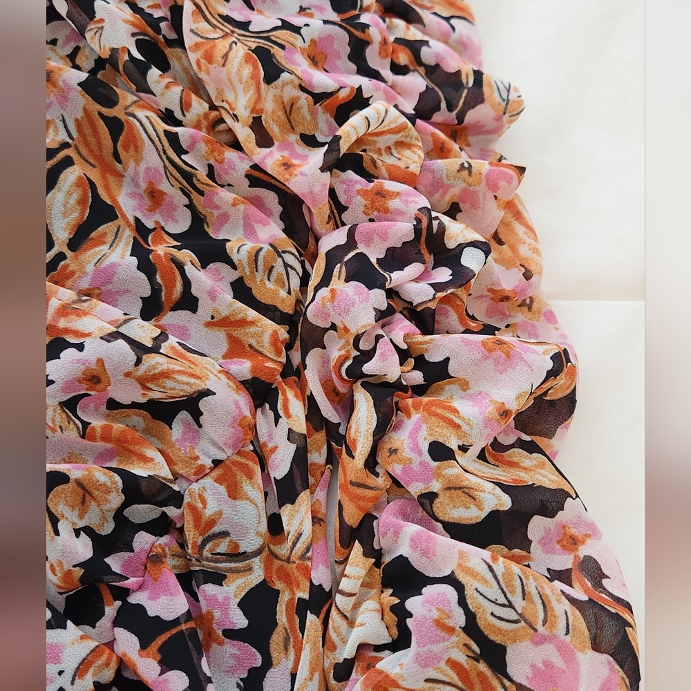 ZARA RUCHED MAXI DRESS SIZE S - Picture 10 of 15